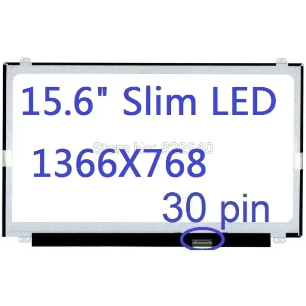 Afficheur 15.6 Slim 30pin HD avec Fixation NT156WHM-N42